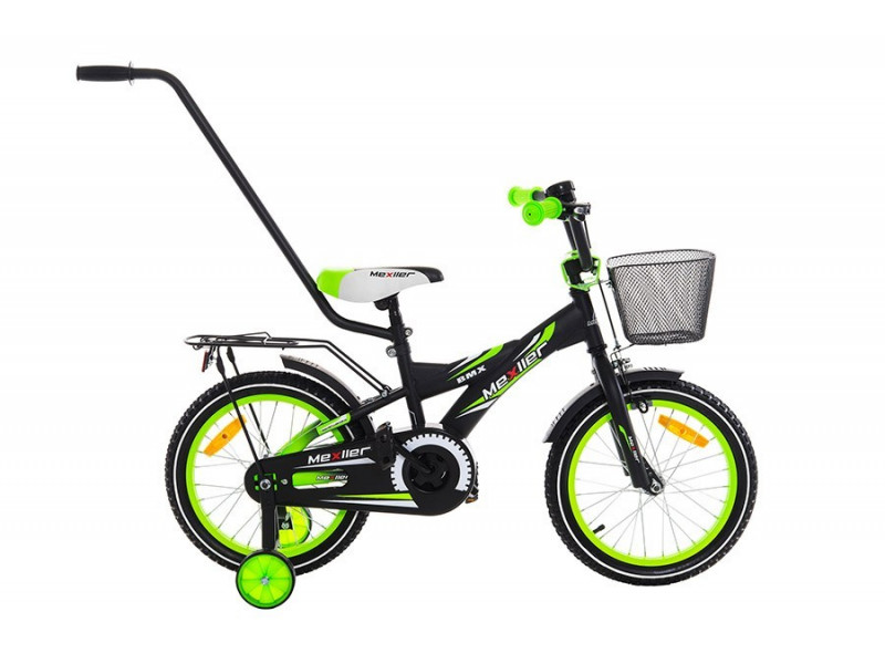 Detský bicykel BMX 16" MEXLLER 2020 čierno-zelený