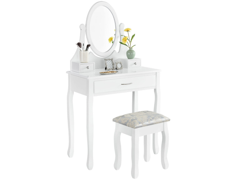 Toaletní kosmetický stolek TATIANA bílý