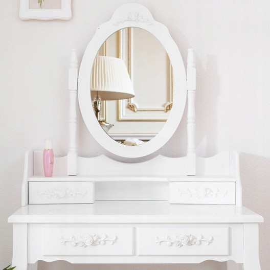 Toaletní stolek s kosmetickým zrcadlem + stolička Marie Thérèse