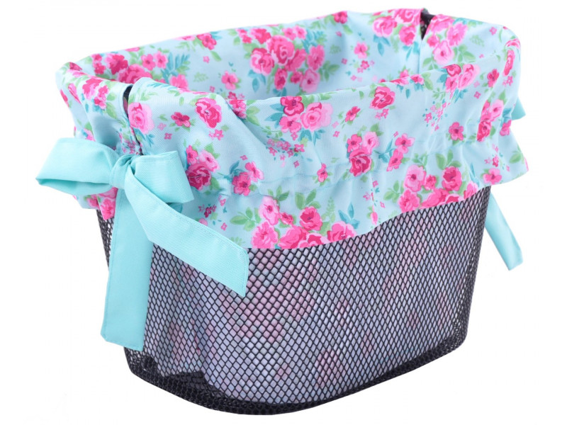 Dekoratívna textilná výplň do košíka Modro-ružová